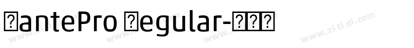 SantePro Regular字体转换